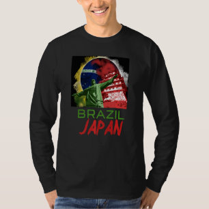 Camiseta Japão: Brasil, Brasil, Bandeira do Brasil, Orgulha