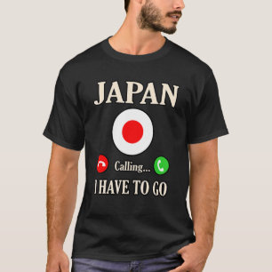 Camiseta Japão Chamando Eu Tenho Que Ir