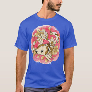 Camiseta Japão Cherry Blossom Taisho Sanke Koi Fish Sakura