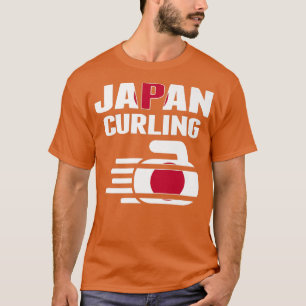 Camiseta Japão Curling Rock Esportes Ventiladores Japonês E