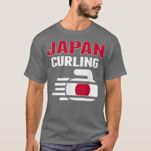 Camiseta Japão Curling Rock Esportes Ventiladores Japonês E