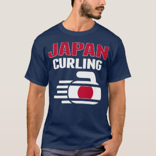 Camiseta Japão Curling Rock Esportes Ventiladores Japonês E