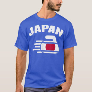 Camiseta Japão Curling Rock Esportes Ventiladores Japoneses