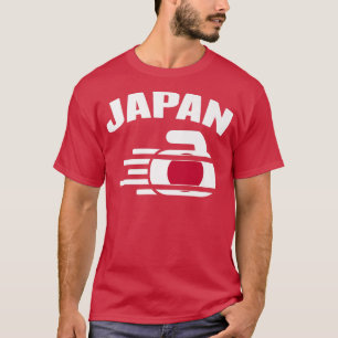 Camiseta Japão Curling Rock Esportes Ventiladores Japoneses