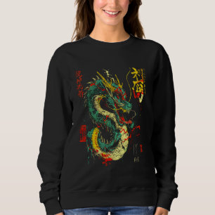 Camiseta japão de dragão japonês Aestético Dragon art chinê
