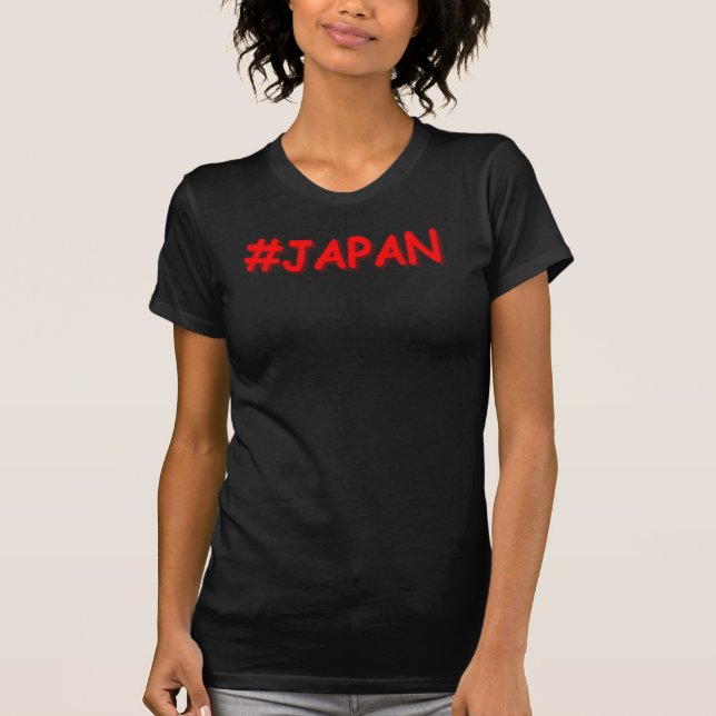 Camiseta "#JAPÃO" Design. Comprar Agora (Frente)