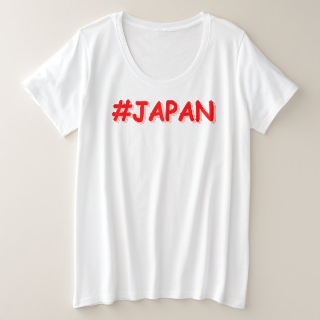 Camiseta "#JAPÃO" Design. Comprar Agora (Frente do Design)