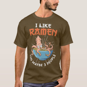 Camiseta Japão dizendo ramen engraçado