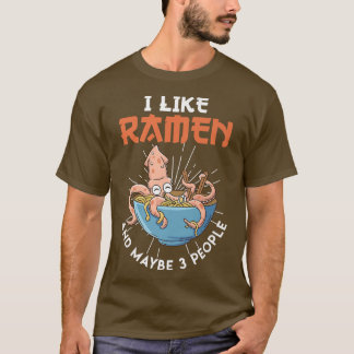 Camiseta Japão dizendo ramen engraçado