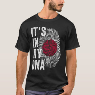 Camiseta Japão Está no meu DNA Fingerprint Japonês