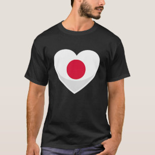 Camiseta Japão Flag Pocket Heart