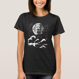 Camiseta Japão Grande Onda 恋 愛 Koi Fish Yin e Yang