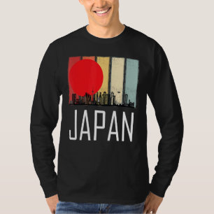 Camiseta Japão - Linha do Skyline Retroativo de Tóquio com 
