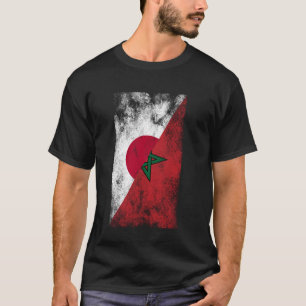 Camiseta Japão Marrocos sinaliza - japonês marroquino