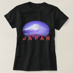 Camiseta Japão Monte Fuji estilizado