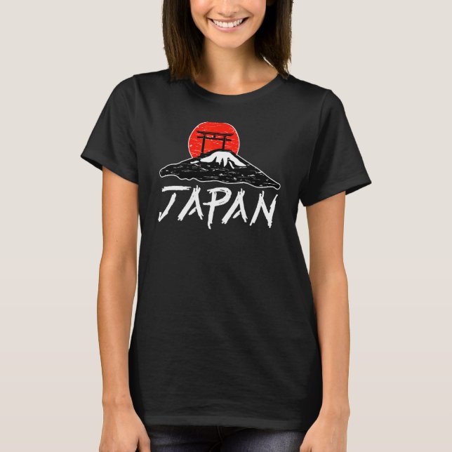 Camiseta Japão Nihon Fuji Torii Sun 1 (Frente)