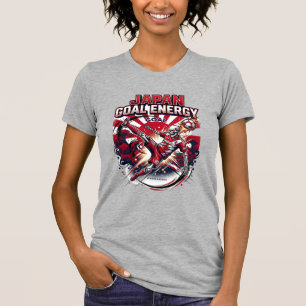 Camiseta Japão Objetivo Energia Esqueleto Atacante Nações C
