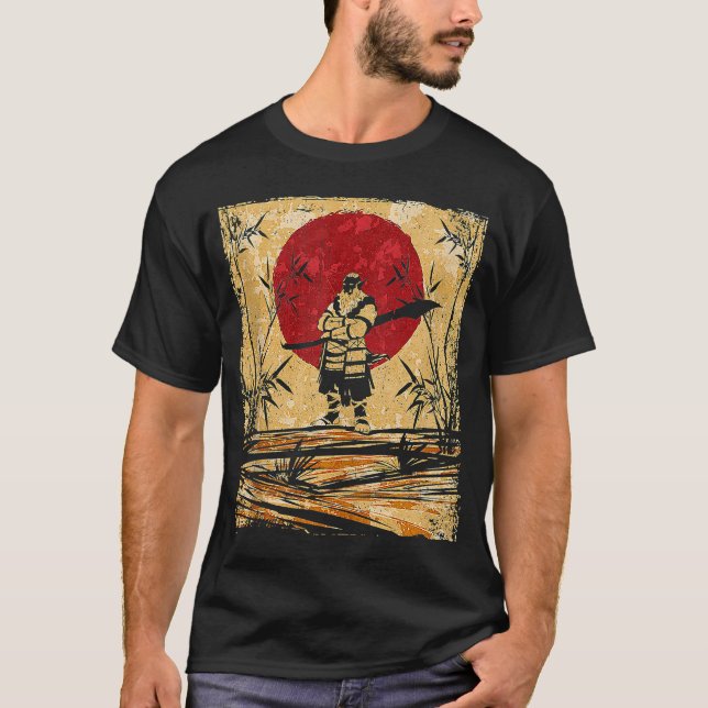 Camiseta Japão - Oni Fighter Japonês Retro (Frente)