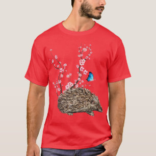 Camiseta Japão Sakura Cherry Blossom Hedgehog Japonês