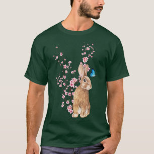 Camiseta Japão Sakura Cherry Blossom Rabbit Japonês