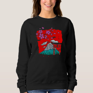 Camiseta Japão Sakura Cherry Blossom Tree Volcano Japonês