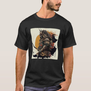 Camiseta Japão Samurai Retro Vintage Sword Warrior Japonês