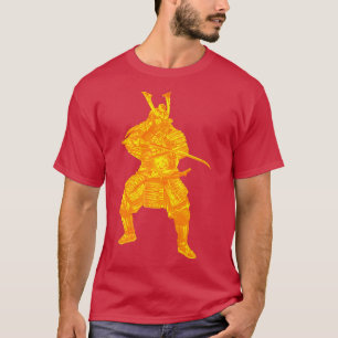 Camiseta Japão Samurai Warrior com Ouro Armor Japa
