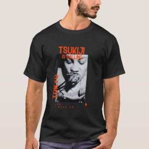 Camiseta JAPÃO Tokyo Tsukiji, Toyosu Fish Market Aritsugu S