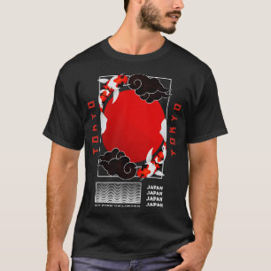 Camiseta Japão Tóquio Japonês Koi p Nishikigoi Fish 1