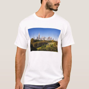 Camiseta Japão. Tóquio. Skyline, distrito de Shinjuku, e