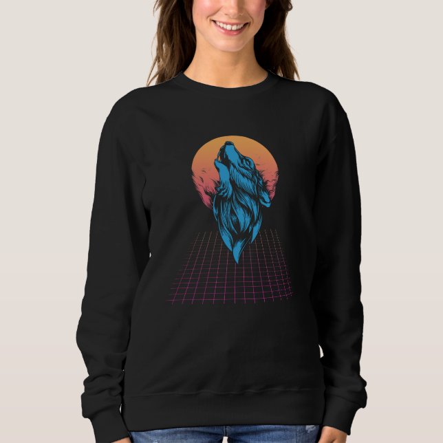 Camiseta Japão Vaporwave Wolf (Frente)