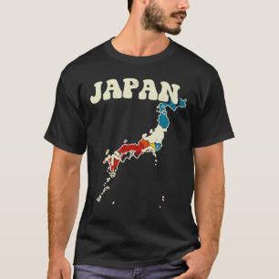 Camiseta Japão: Vintage País Japonês - Arco-Íris Retroativo
