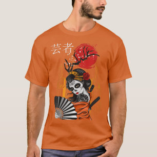 Camiseta Japão Zombie Anime Otaku Grunge Retro Tokyo Kanji