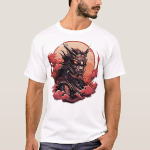 Camiseta japeso oni demons guerreiro samurai dragon