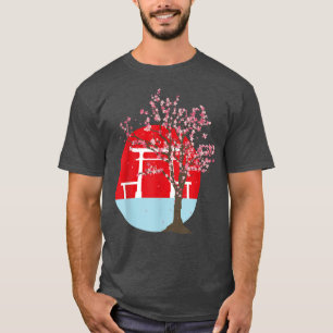 Camiseta Japonês Aestética Flor Rosa Sakura Japão Cherry