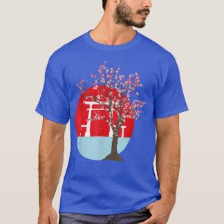 Camiseta Japonês Aestética Flor Rosa Sakura Japão Cherry