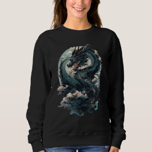 Camiseta Japonês Aestético Dragão japonês Arte japonesa Tat