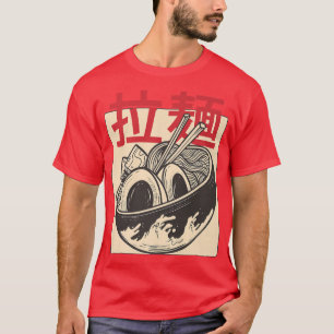 Camiseta Japonês Anime Ramen Noodles Otaku Aestético 397