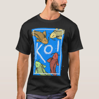 Camiseta Japonês Art Samurai Aestético Koi Fish