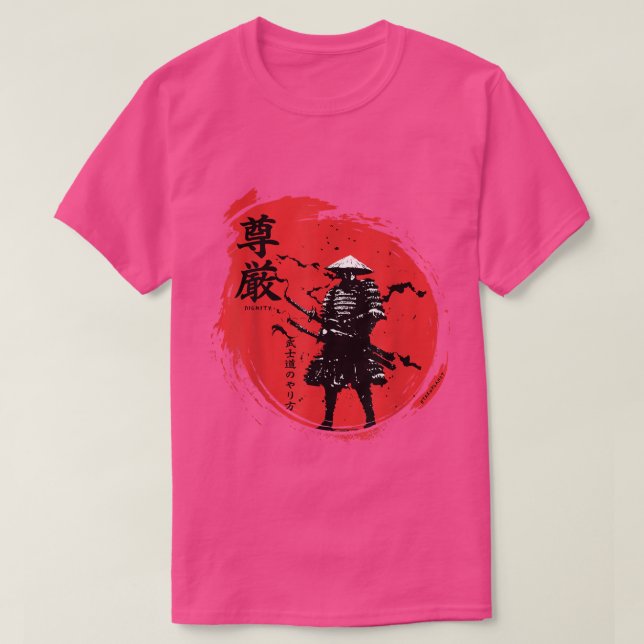 Camiseta Japonês Art samurai bushido Japão Samurai Oni War (Frente do Design)