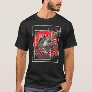 Camiseta Japonês Carp Fish Japonês Koi