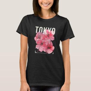 Camiseta Japonês Cherry Blossom Trabalho de arte Tokyo Japã