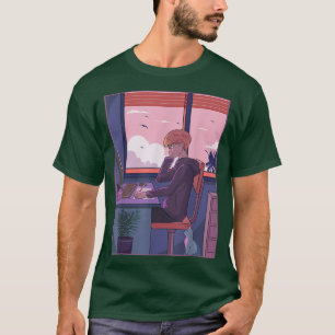 Camiseta Japonês Estudando Anime Manga Graphic Japão