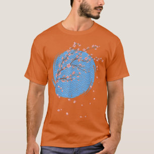 Camiseta Japonês Flor Japonês Floral Sakura Bl
