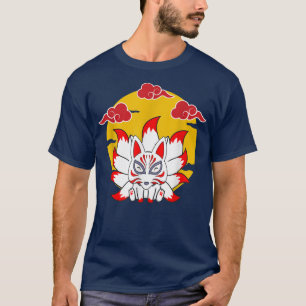 Camiseta Japonês Fo Engraçado Anime Kawaii Kitsune Kami I