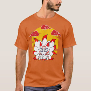 Camiseta Japonês Fo Engraçado Anime Kawaii Kitsune Kami I