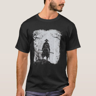 Camiseta Japonês Kanji Samurai Warrior I Japonês Art Samu