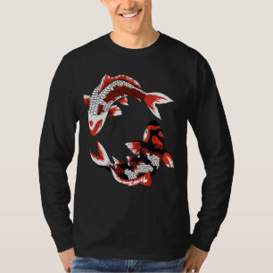Camiseta Japonês Koi Fish Cherry Blossom 37