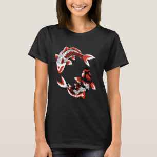 Camiseta Japonês Koi Fish Cherry Blossom 37