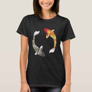 Camiseta Japonês Koi Fish Cherry Blossom 75